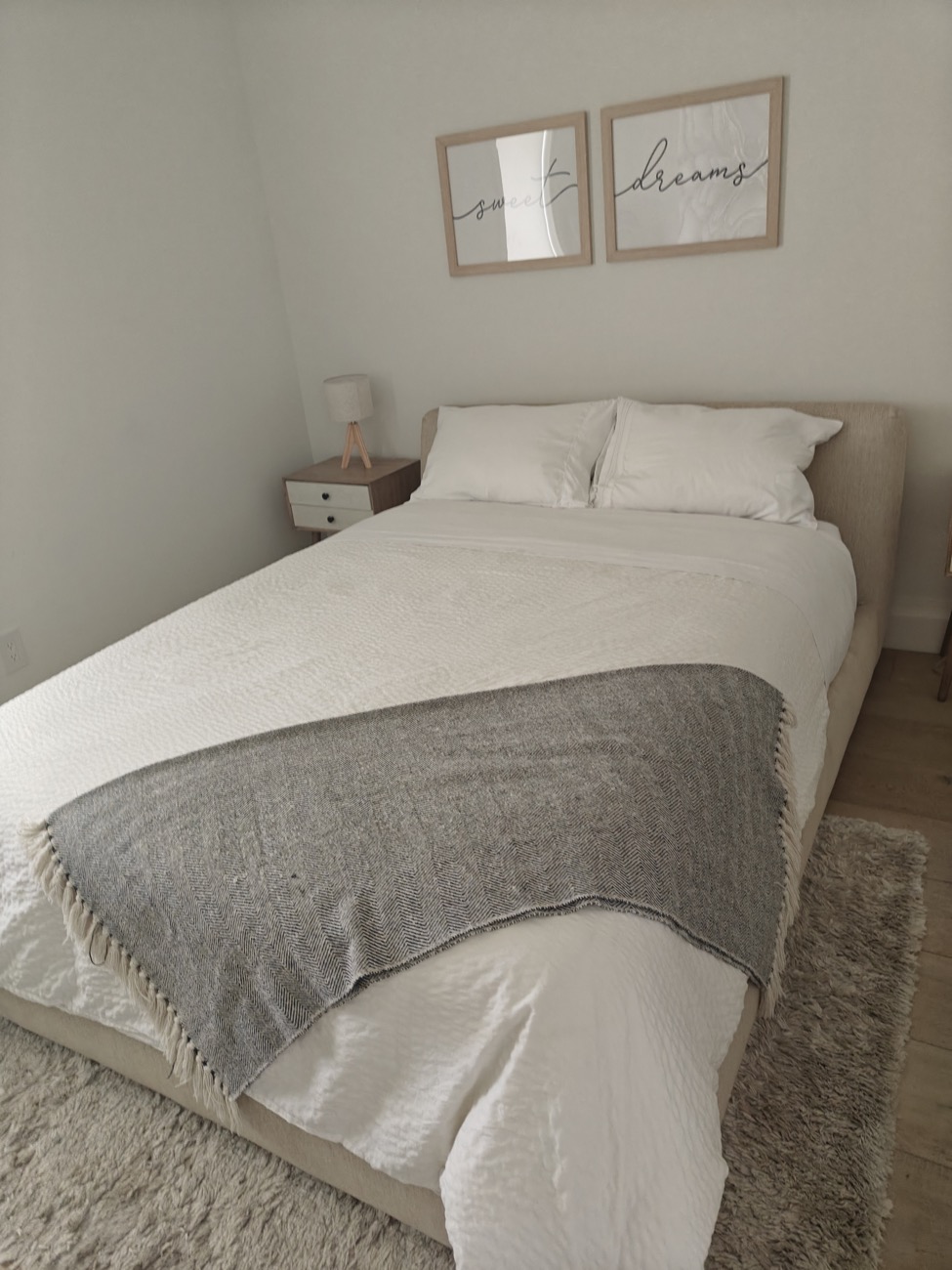 Bright, guest-ready bedroom